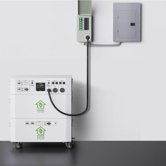 Nature's Generator Powerhouse with Solar Panel and Transfer