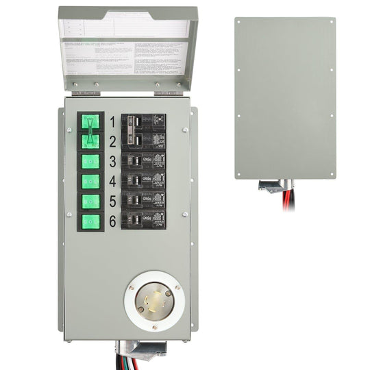 Nature's Generator Powerhouse with Solar Panel and Transfer