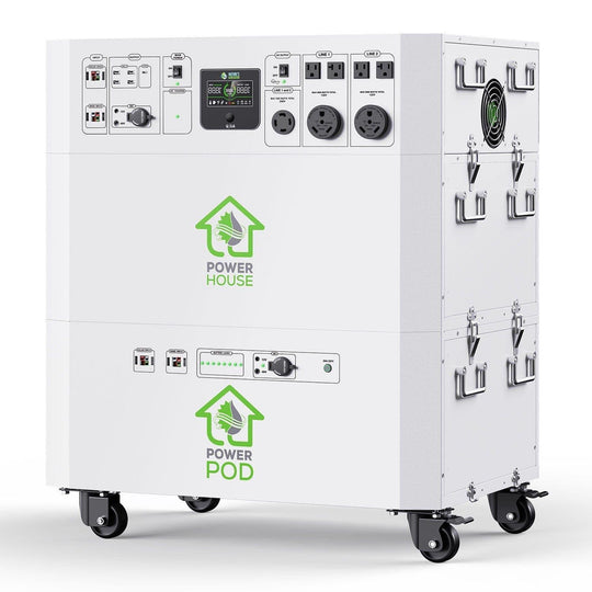 Nature's Generator Powerhouse with Solar Panel and Transfer