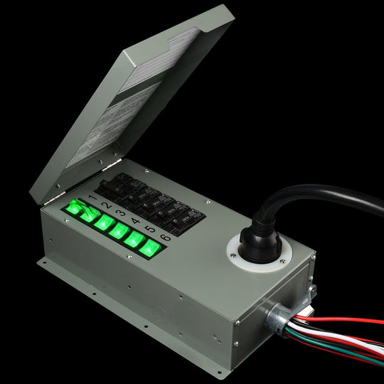 Nature's Generator Powerhouse with Solar Panel and Transfer