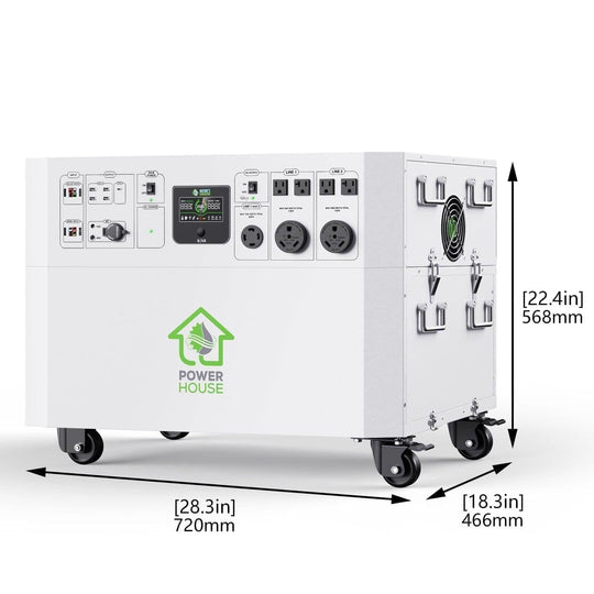 Nature's Generator Powerhouse with Solar Panel and Transfer