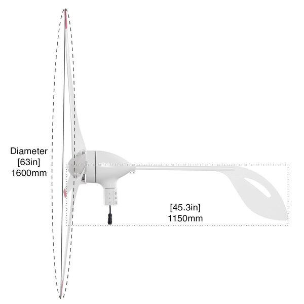 Nature's Generator Wind Turbine 350W