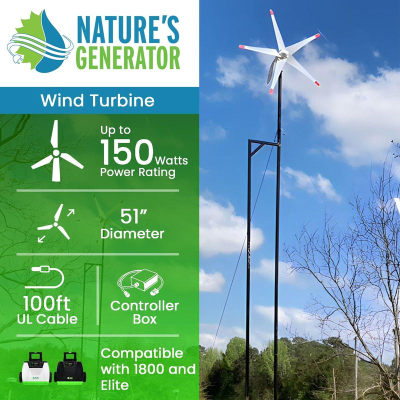 Nature's Generator Electronics Wind Turbine 150W NG150WT