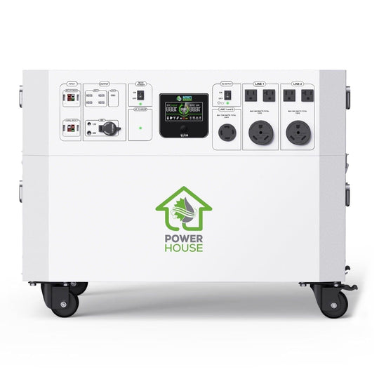 Nature's Generator Powerhouse with Solar Panel and Transfer